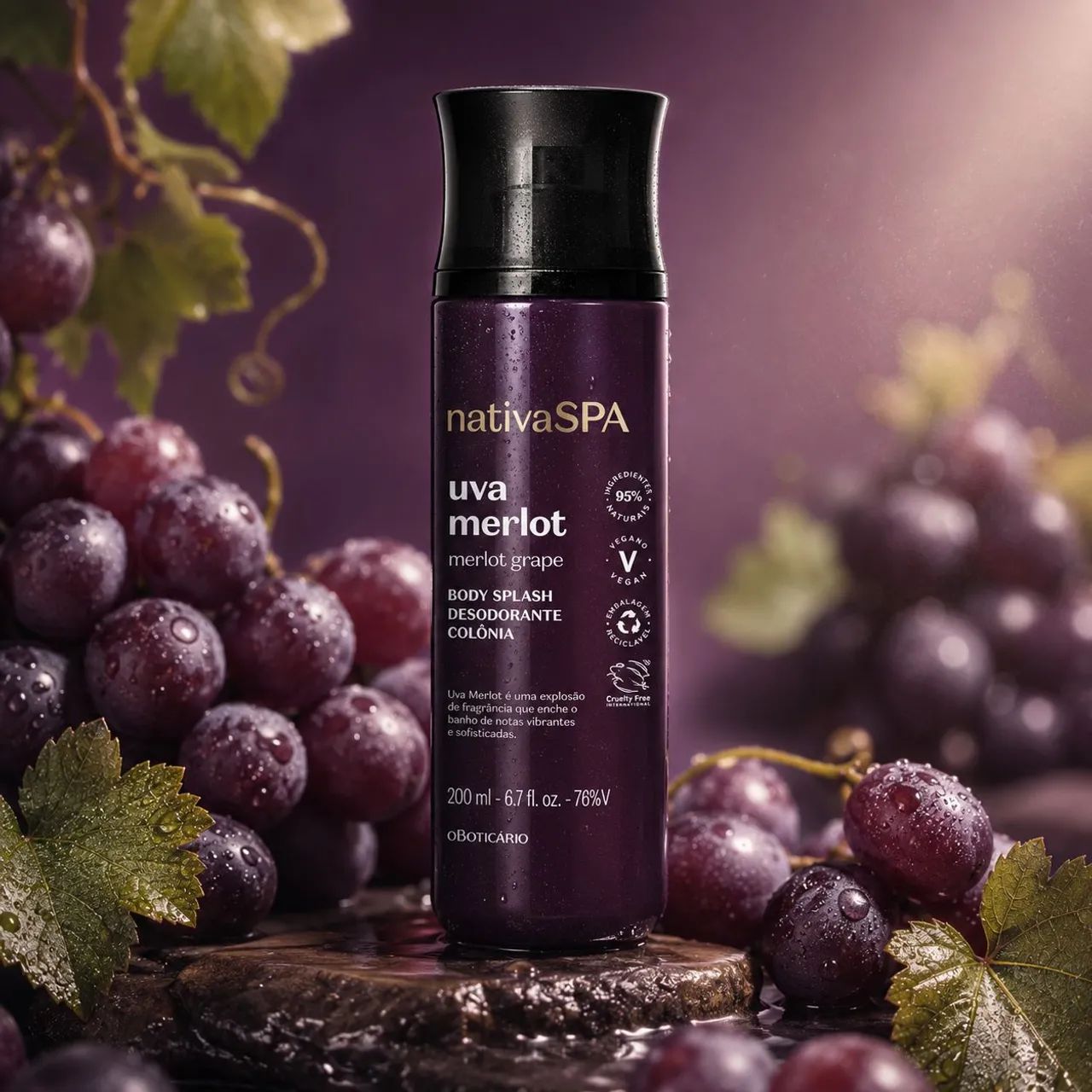 Body Splash Nativa Spa Uva Merlot - Foto 3
