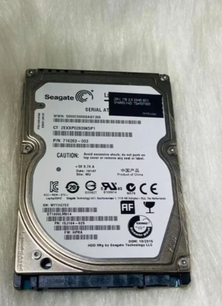 Hd 1tb sata notebook saúde 100% seagete