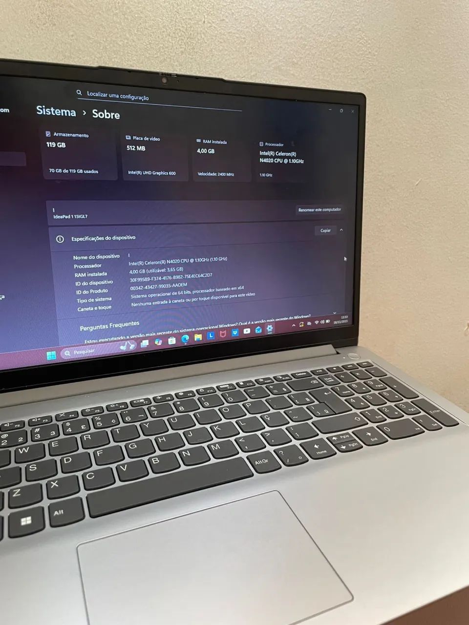 Notebook Lenovo 