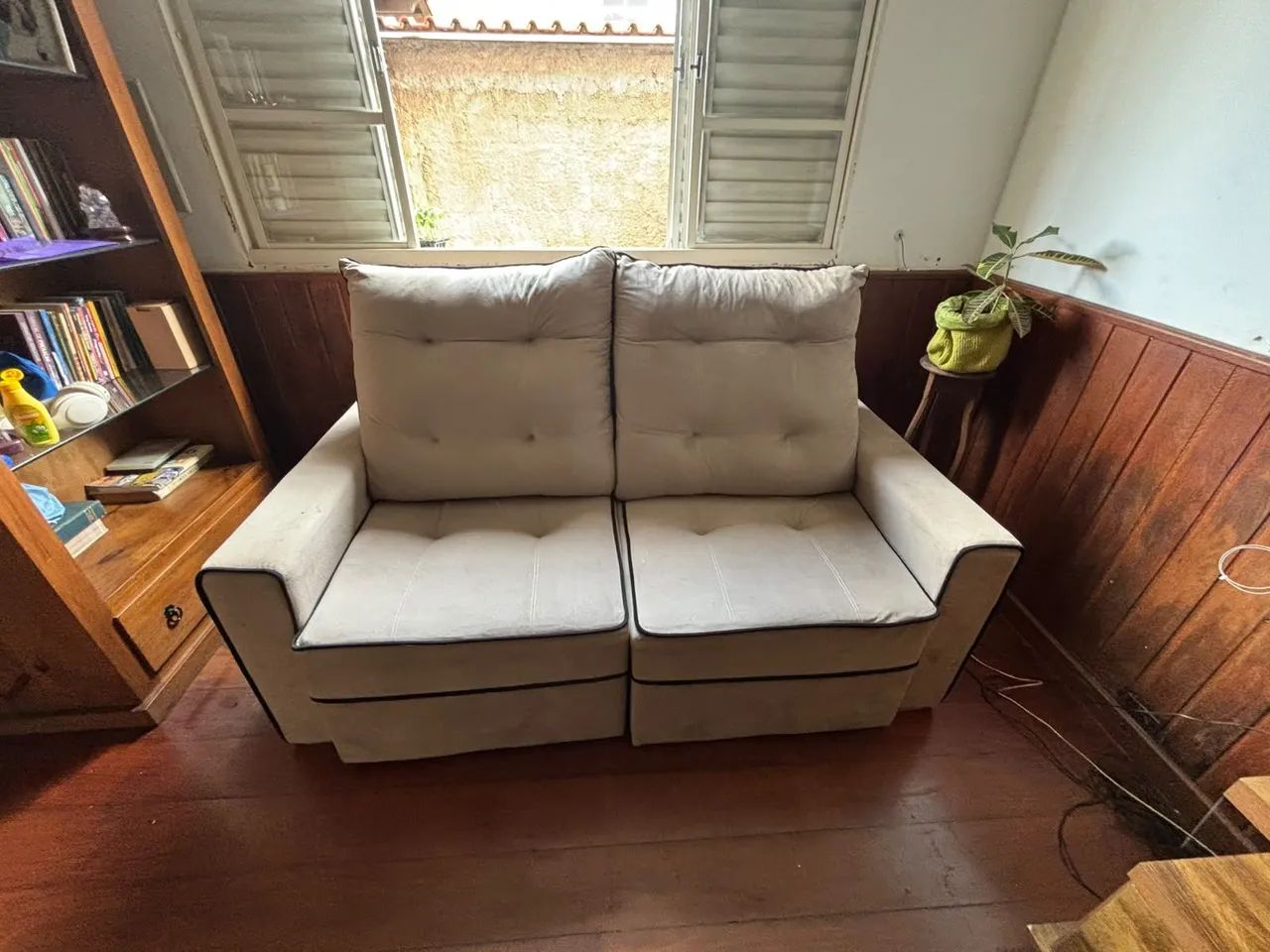 Sofá retrátil Cinza Claro - Foto 2