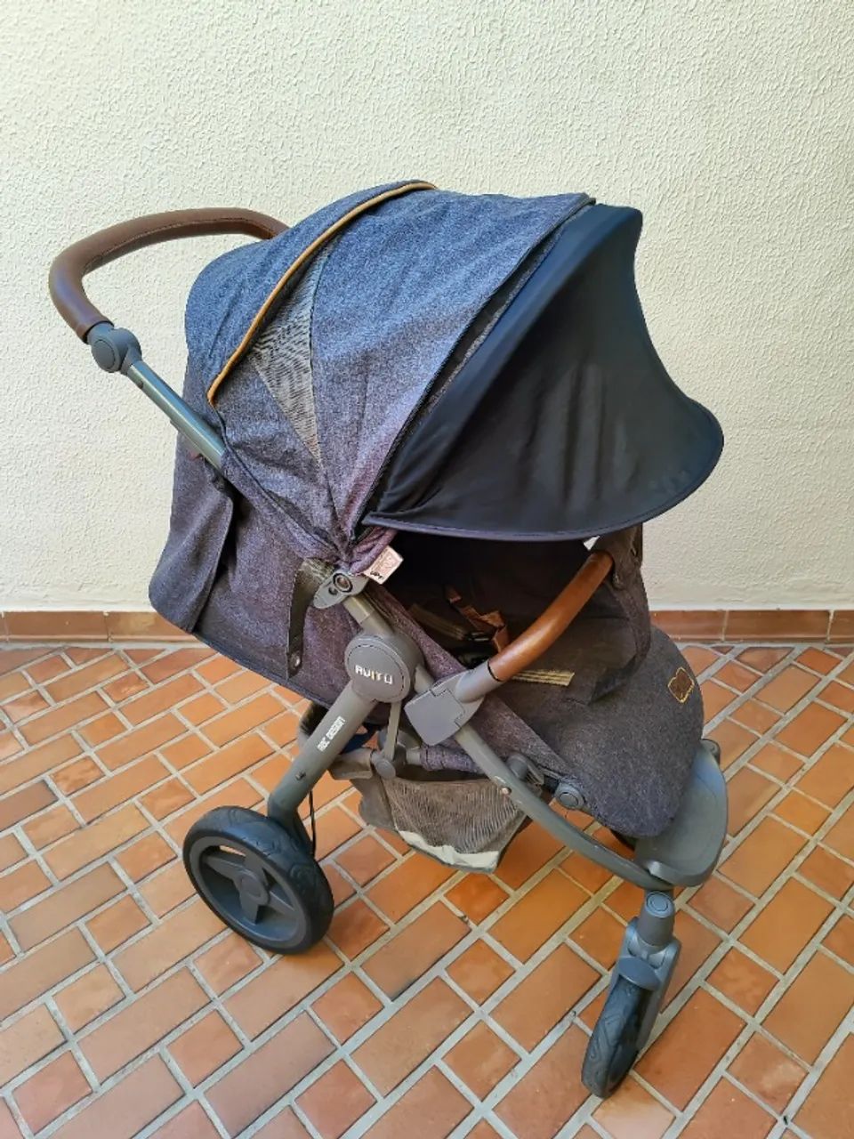 Carrinho de bebê + Bebê conforto Risus - ABC Desing Avito - Foto 4
