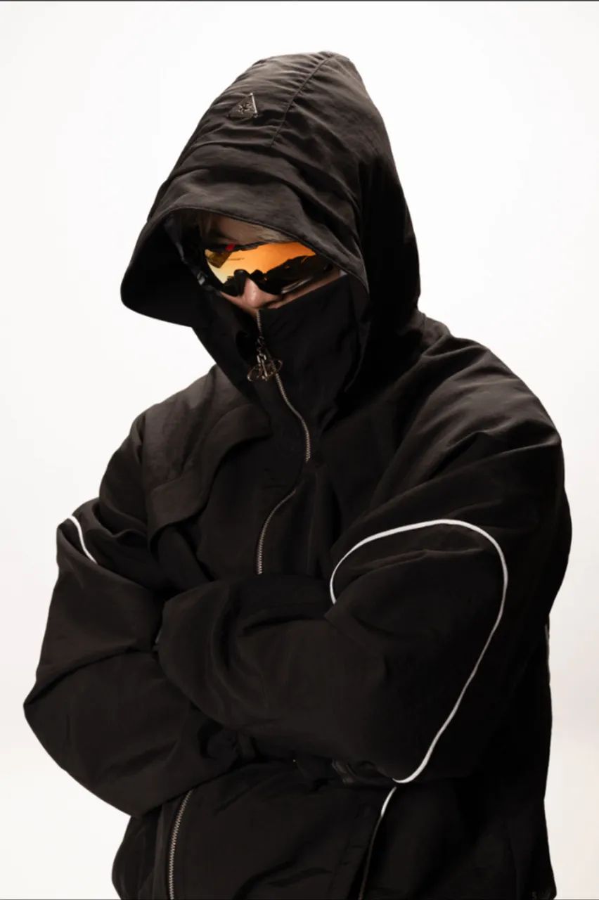 CASACO SHUI OVERSIZED NYLON TRACKSUIT RACING - Foto 4