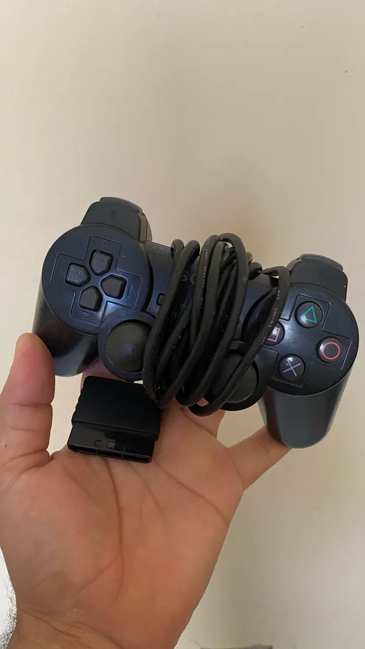 Controle PS2 original em estado de zero relíquia 