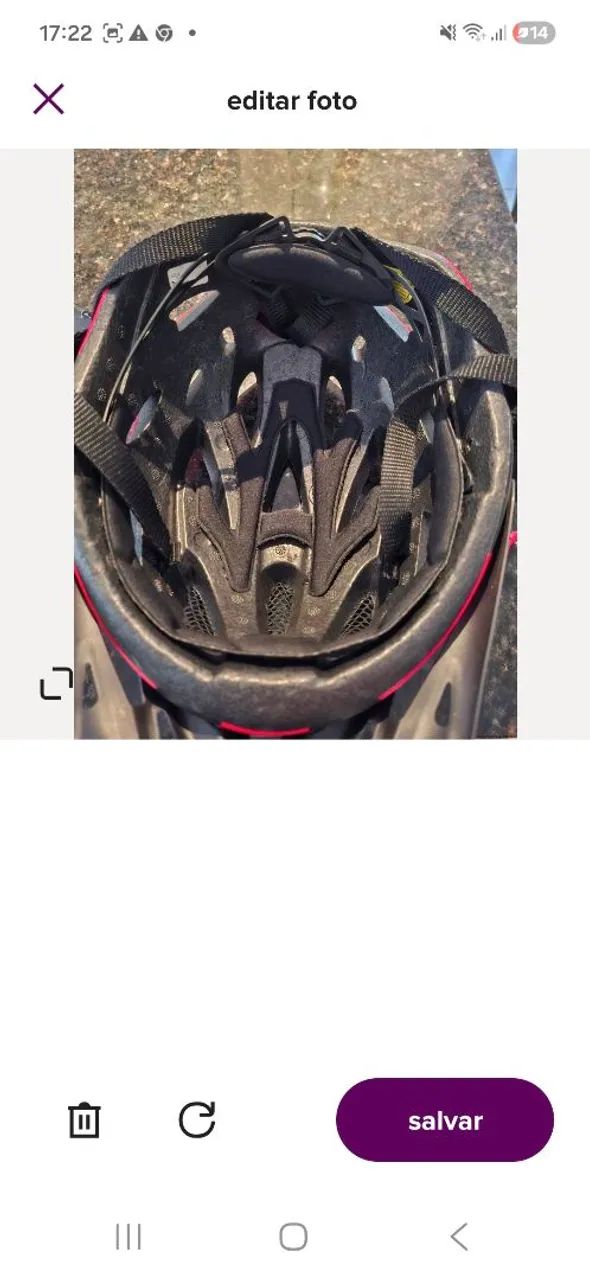 Capacete vermelho GTS, nunca usado!!! - Foto 3