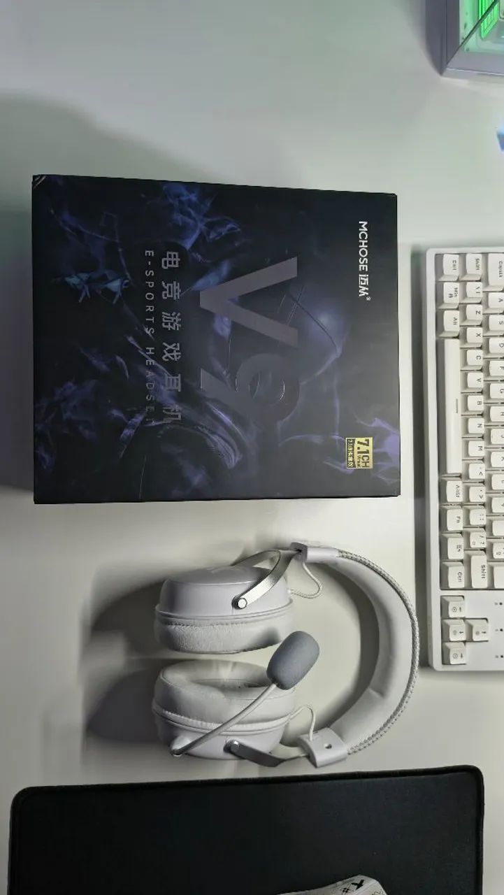 HeadSet Gamer Mchose V9 Pro White - Foto 4