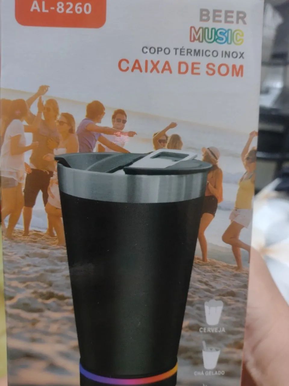 Copo caixa de som 
