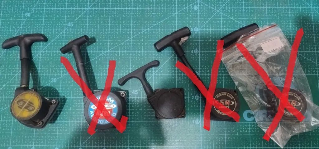 Pull Starters para motores de nitro, marcas: Associated,  SM Engines