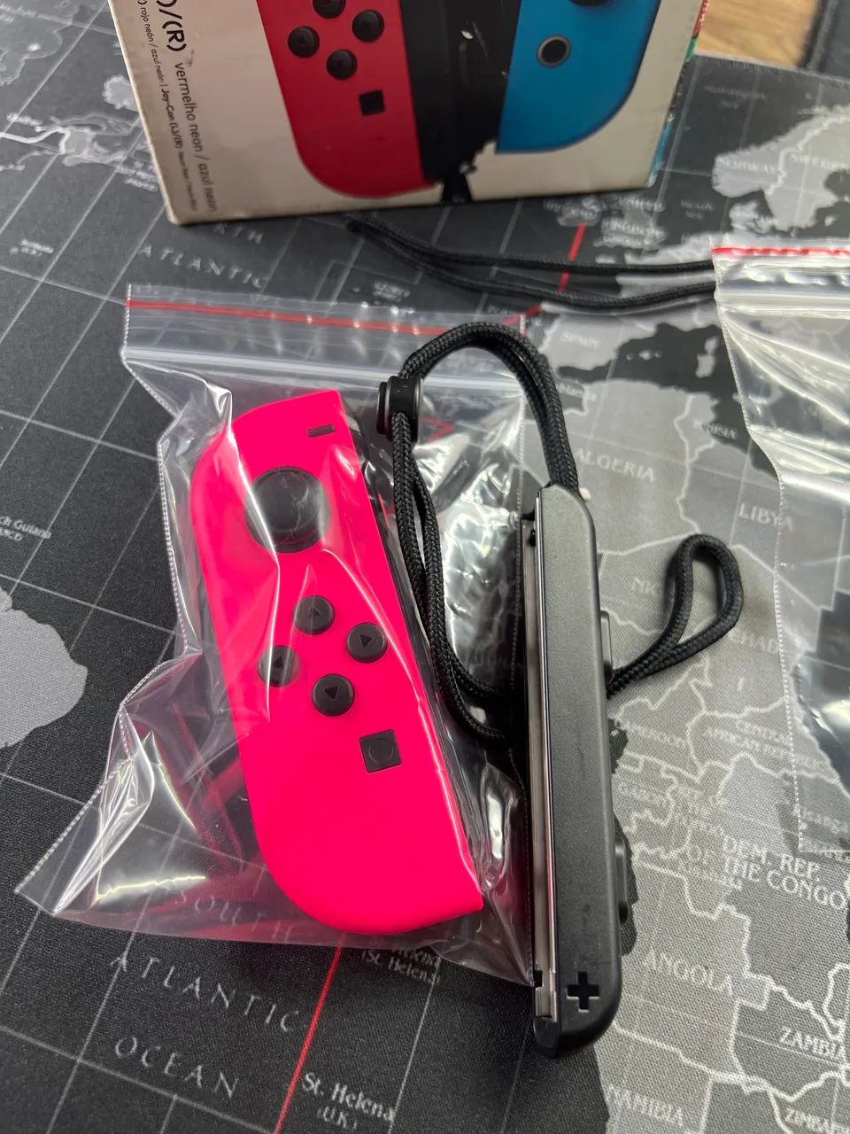 Controles Joy-Con para Nintendo Switch - verde e rosa - Foto 3