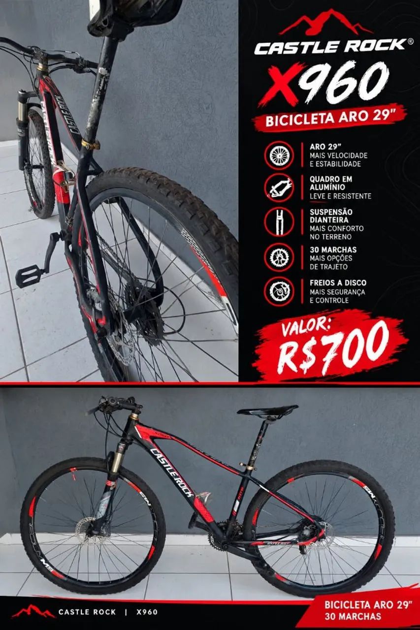 Bicicleta Aro 29 Castle Rock
