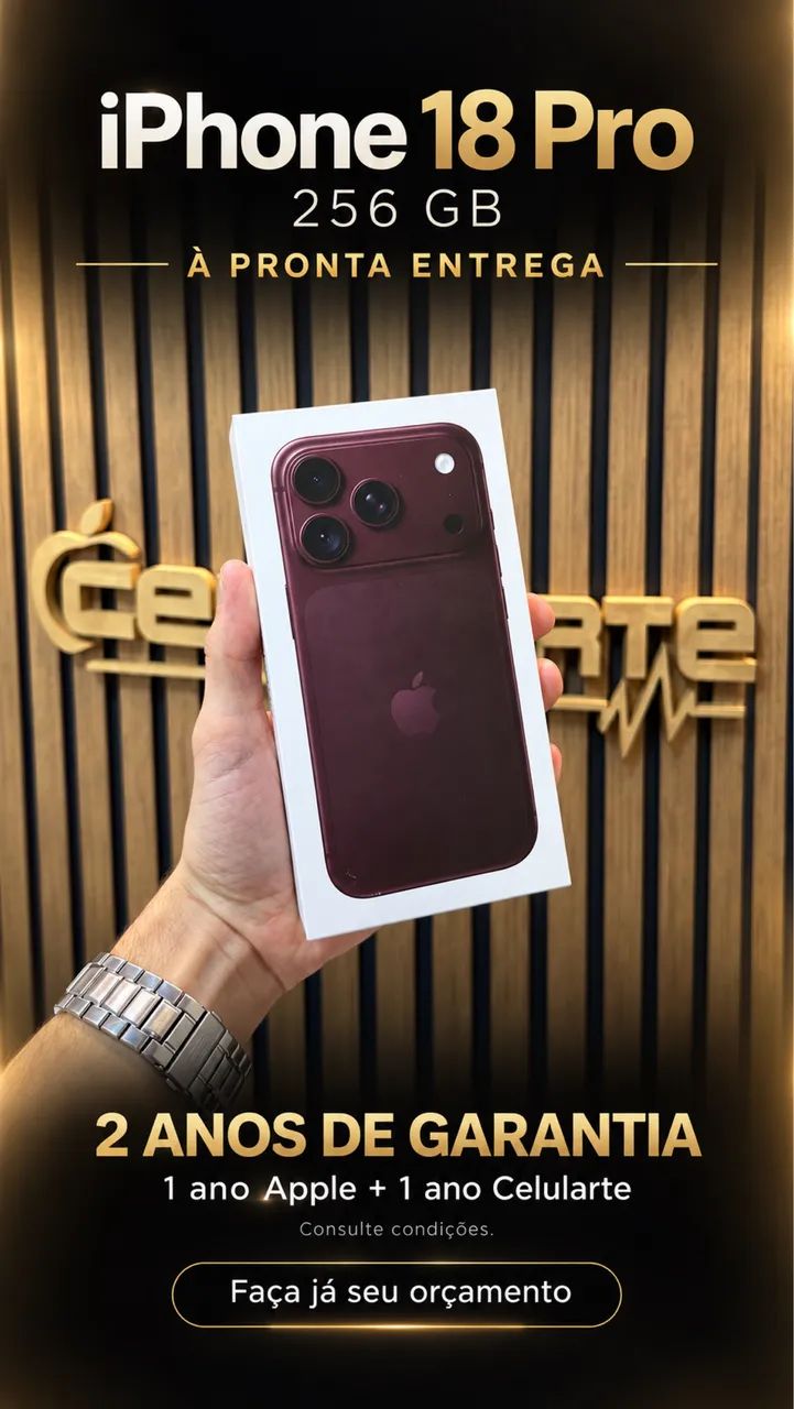 IPHONE 18 PRO 256GB - 2 ANOS GARANTIA