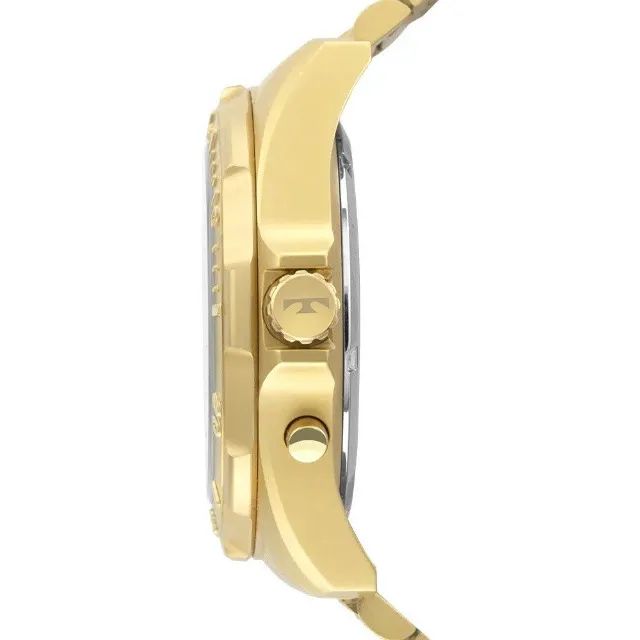 Relógio dourado masculino technos skydiver wt205fl-4b - Foto 3