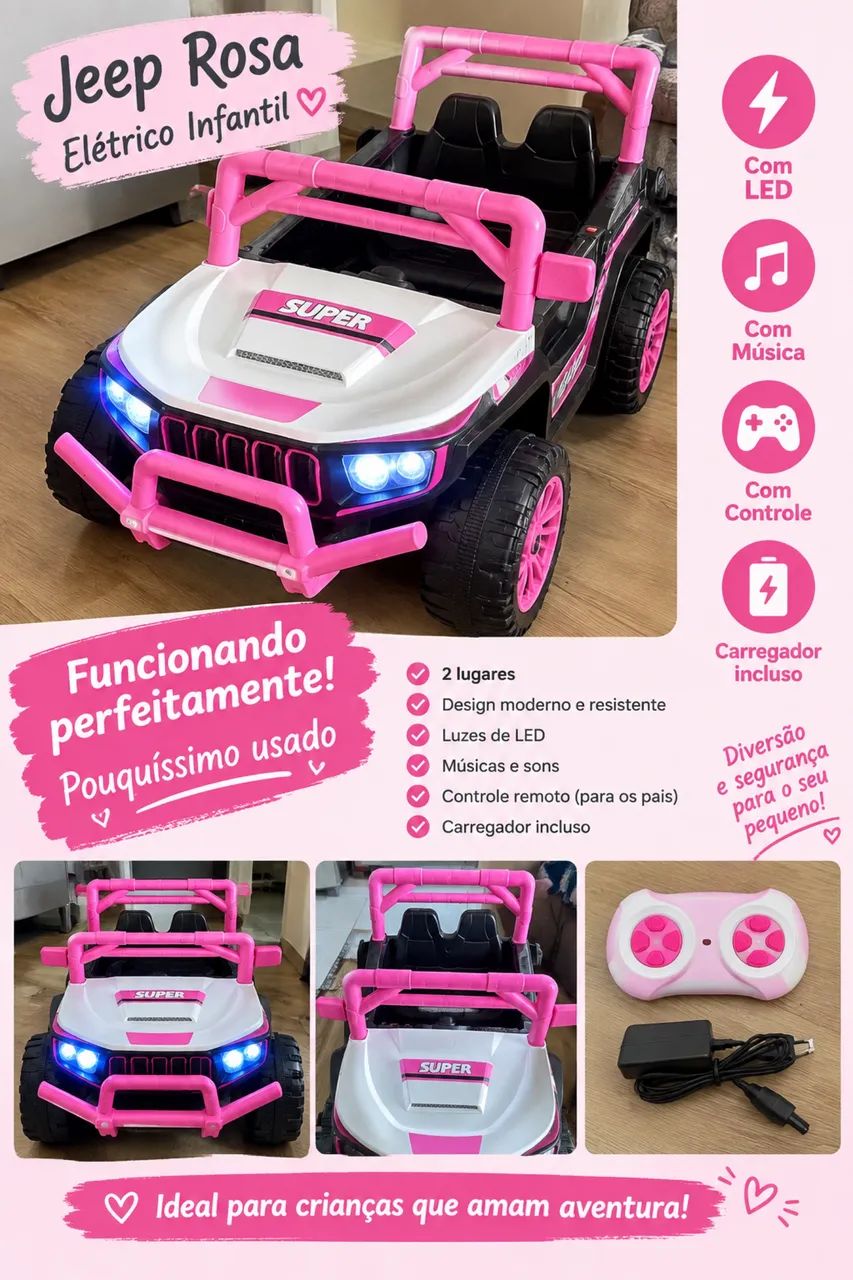 Jeep infantil elétrico  - Foto 4