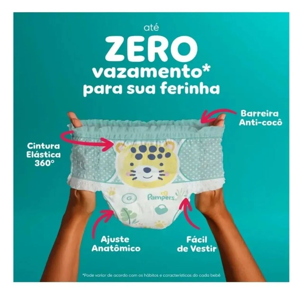 Fraldas Pampers Pants G 72 Unidades Ajuste Total - Foto 3