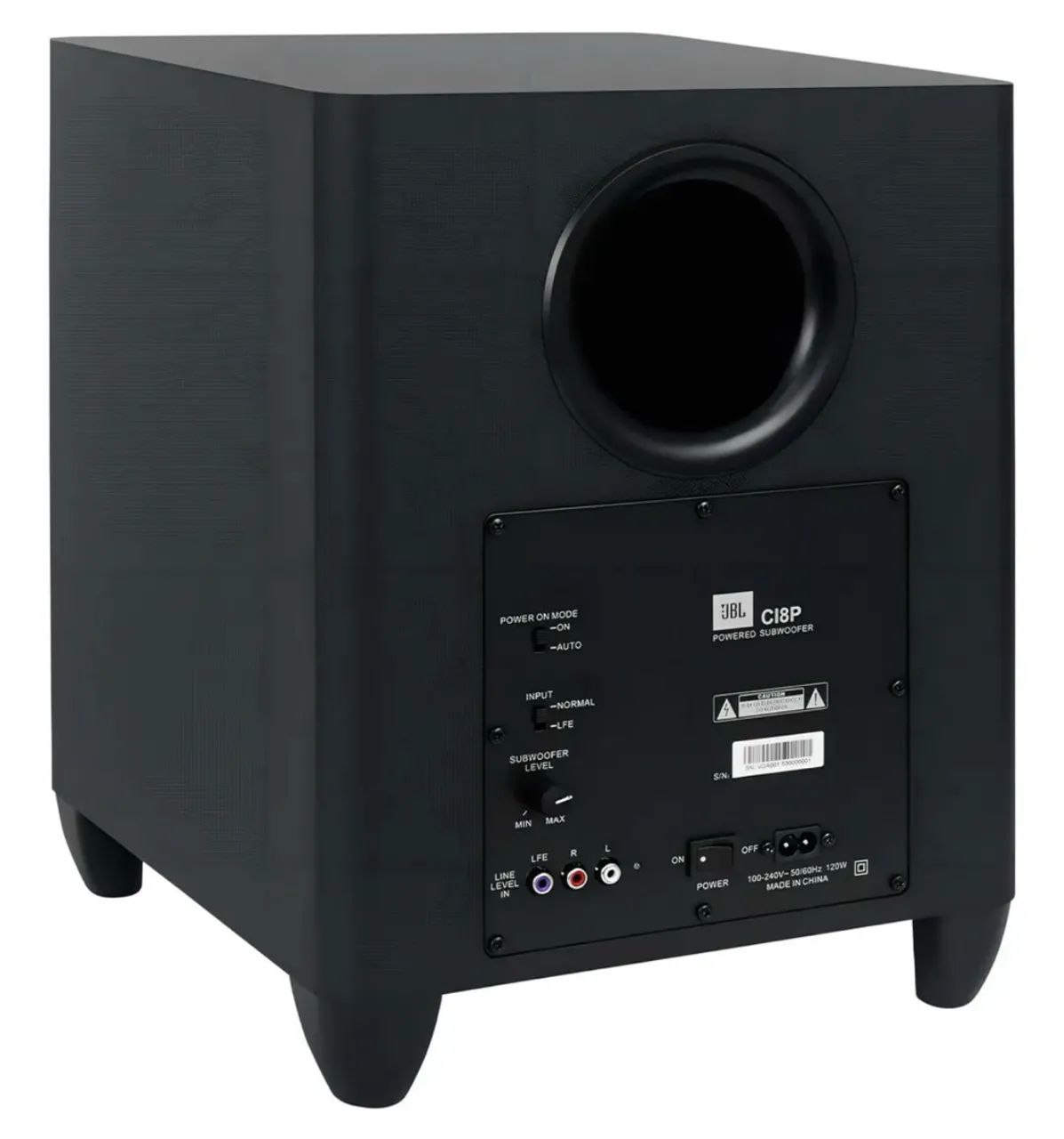 Caixa Subwoofer Jbl Ci8p Ativo 100w Rms 8 Polegadas Preto - Foto 2