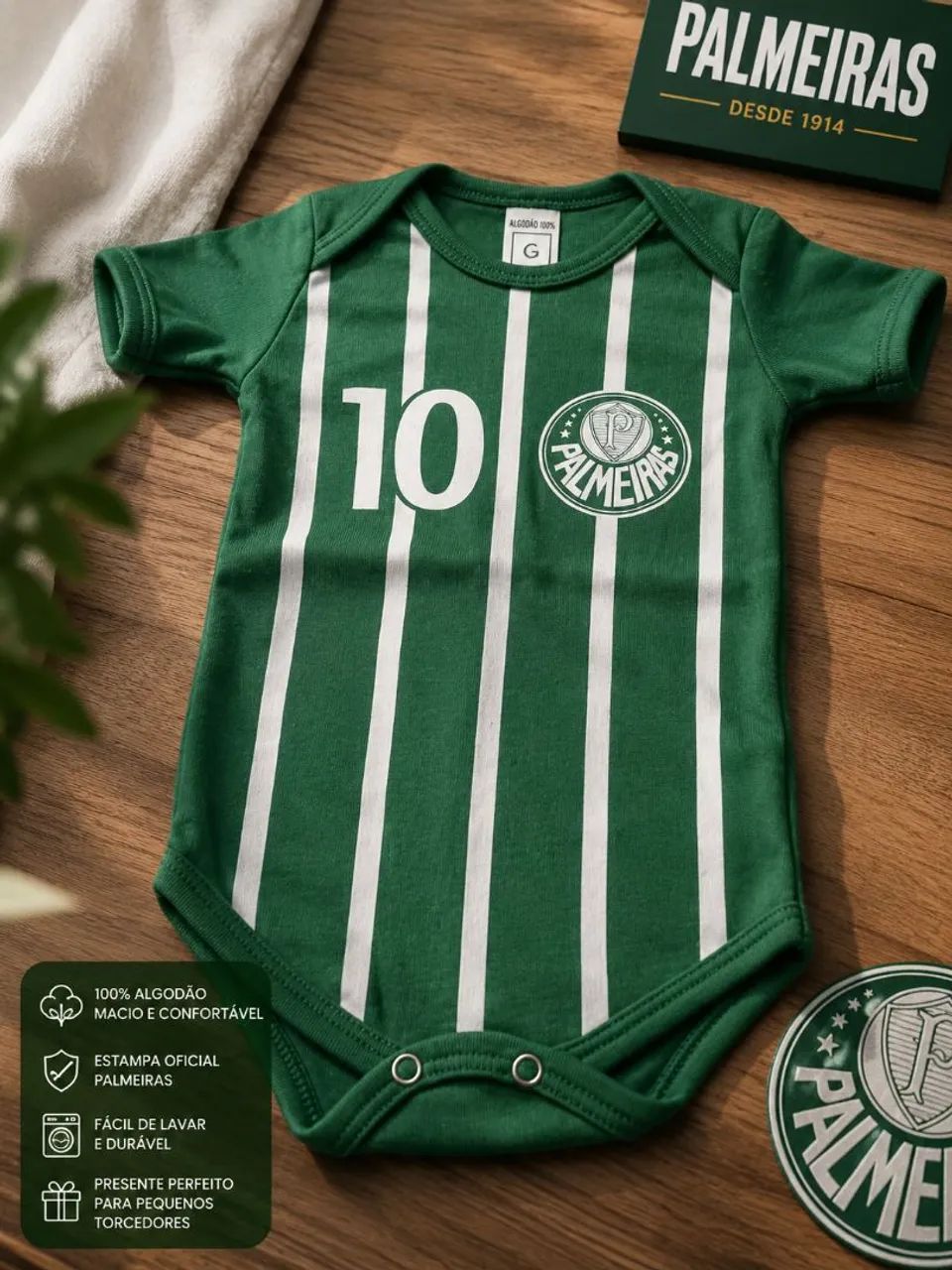 Body bebê Palmeiras 