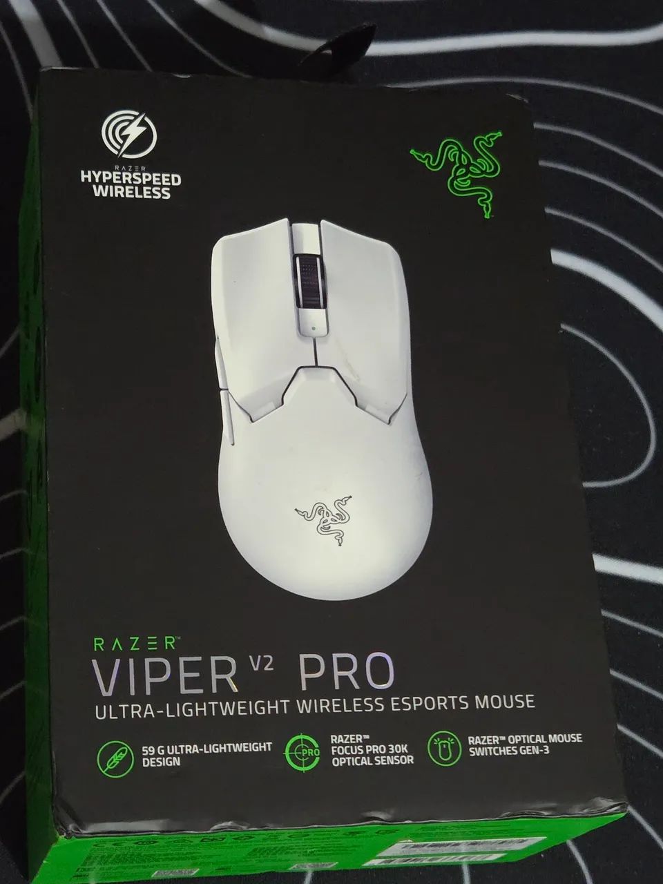 Mouse v2 pro com caixa e manuais originais - Foto 2