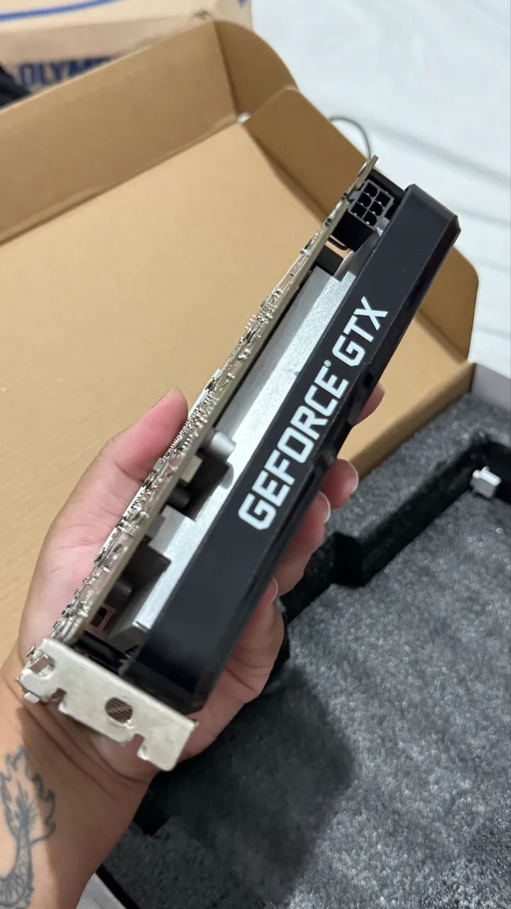 Placa de vídeo GeForce GTX 1650 4GB da marca Palit. - Placas de