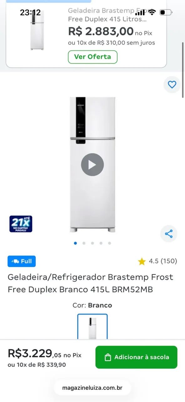 Geladeira e  lava e seca Brastemp - Foto 2