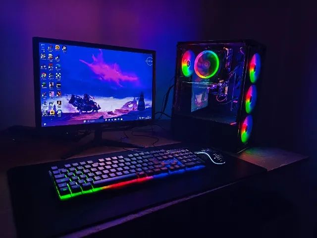 PC Ryzen 7 com 16GB RAM - Placa de video - Completo - Foto 4