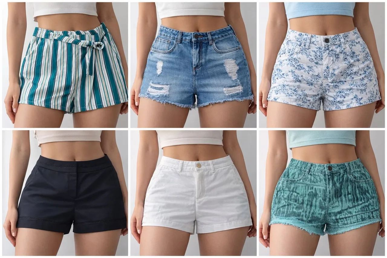 Kit com 6 shorts