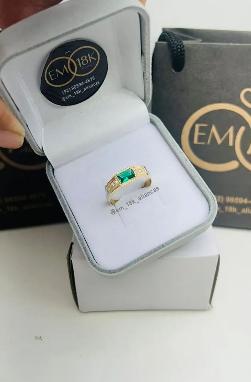 Anel de formatura Em Ouro 18k  - Foto 2