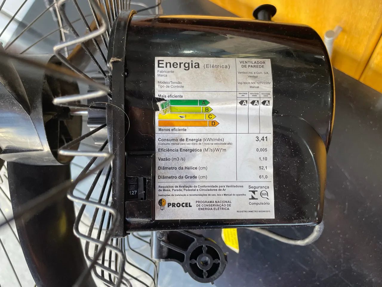 Ventilador Ventisol Preto  - Foto 2
