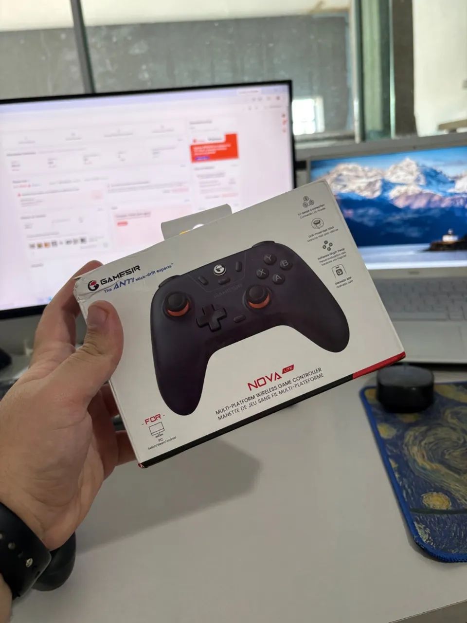 Controle Gamesir NOVA LITE Hall Effect RECARREGAVEL USB DONGLE E BLUETOOTH  - Foto 5