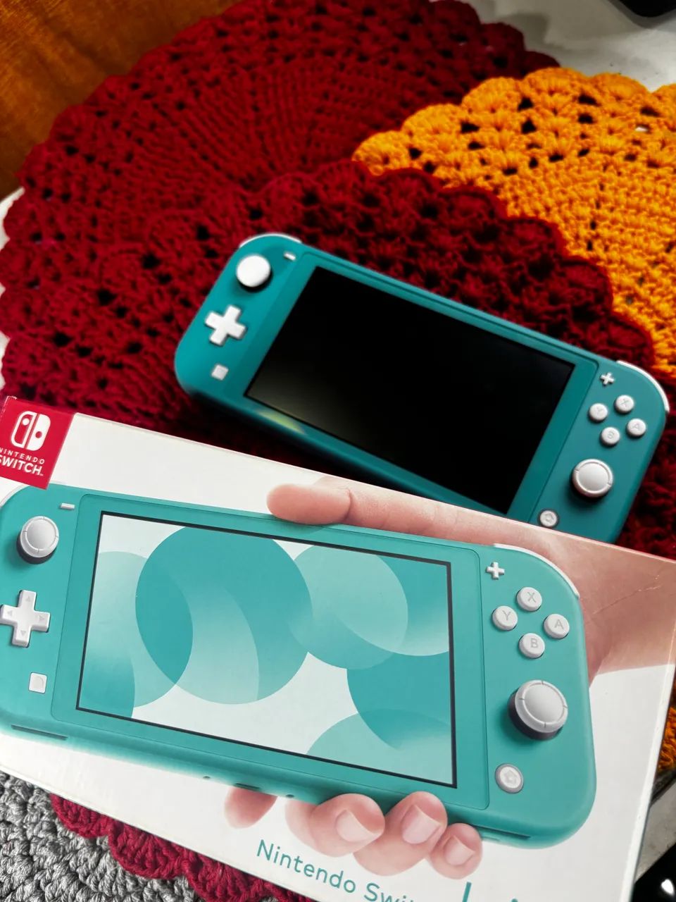 Nintendo Switch Lite Turquesa ? NOVÍSSIMO + CAIXA COMPLETA