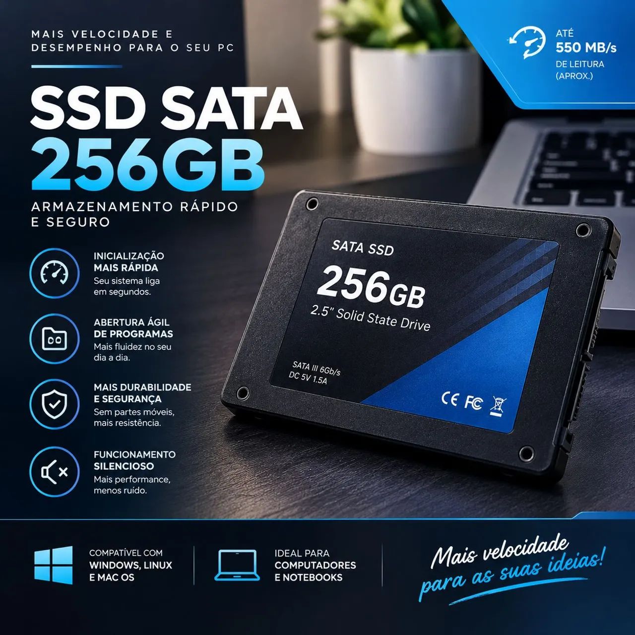 SSD SATA 256gb
