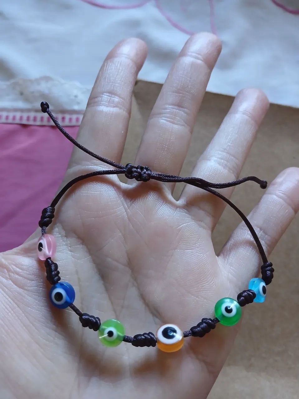 Pulseira olho grego colorida - Foto 3
