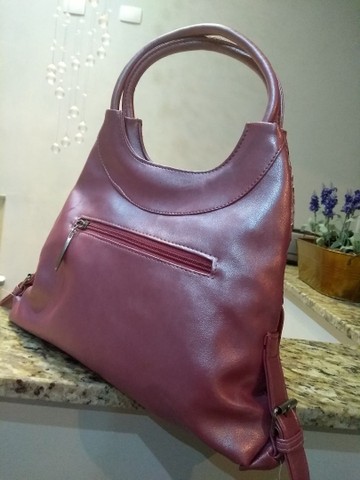 Bolsa rosa paetês - Foto 2