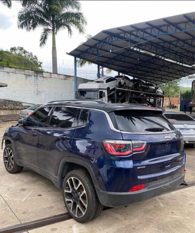 Jeep Compass 2.0 Flex 2021 Motor Retrovisor Farol Porta Airbag Capo Lanterna Sucata - Foto 3