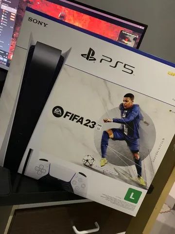 PlayStation 5 2022 825GB, 1 Controle Sony + FIFA 23 Lançamento