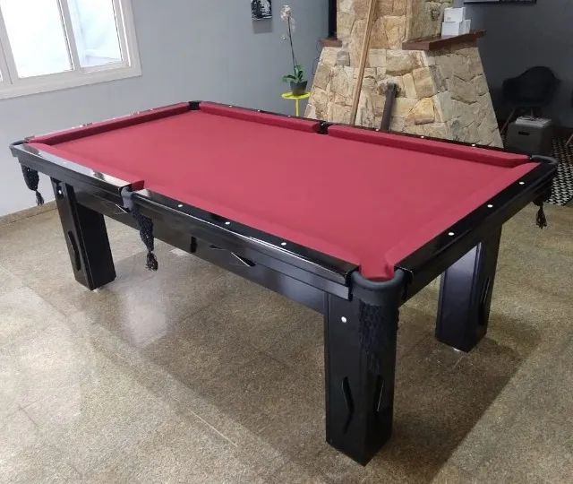 Mesa de Bilhar Nova Sinuca Pedra Ardósia 2,23 x 1,23 em 10 x Sem Juros - Foto 6