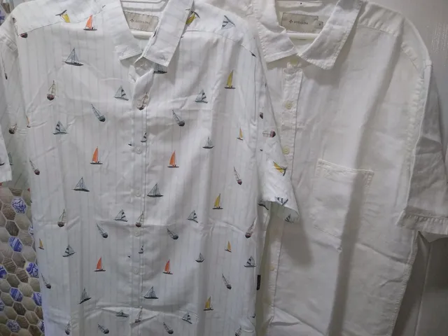 2 Camisas Dudalina Manga Curta GG Slim Compridas