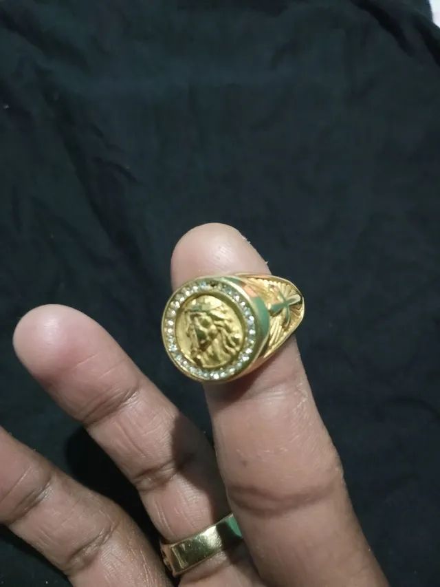 Dedeira banhado ouro 18k - Foto 3