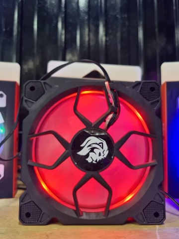 Fan Cooler Gamer 12x12 RGB Ventoinha para Gabinete Hayom Led - Foto 4