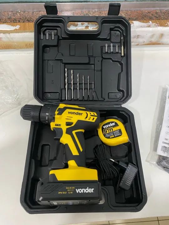Vonder Parafusadeira/Furadeira Com Bateria Carregador Bivolt Automático ...
