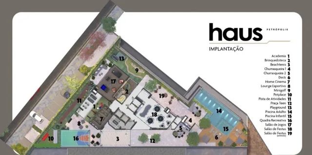 Apto 3/4 sendo 3 suítes no Edifício Haus Petrópolis de 95,32 m², 2 vagas por 854.000,00 - Foto 5