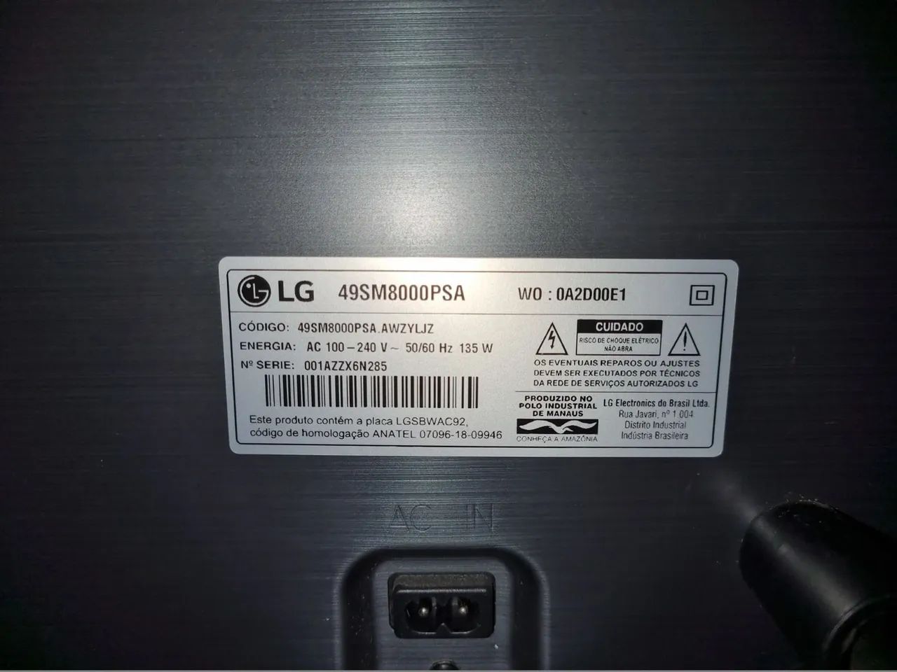 TV LG Led 4K 49' (Com defeito) - Foto 3