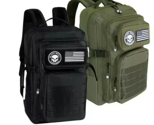 Men's Black Skull Backpack, Durable, Laptop-Compatible64231136048257122
