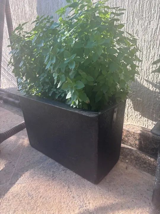 Jardineira em Fibra c/ manta Bidin e argila expandida para drenagem - Foto 4