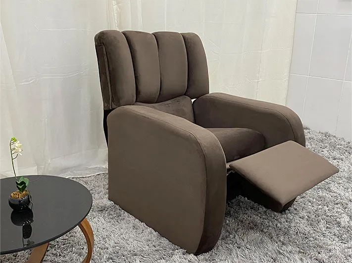 Poltrona Reclinável Marrom Premium Poltrona do Papai a443 - Foto 2