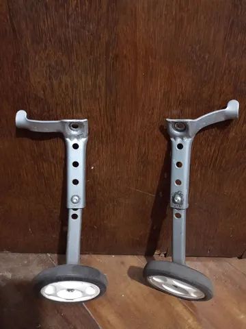 1 par de rodas ajustável e reforçada para bicicleta  - Foto 3