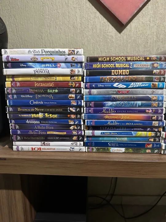 DVD Disney - lote com 75 clássicos