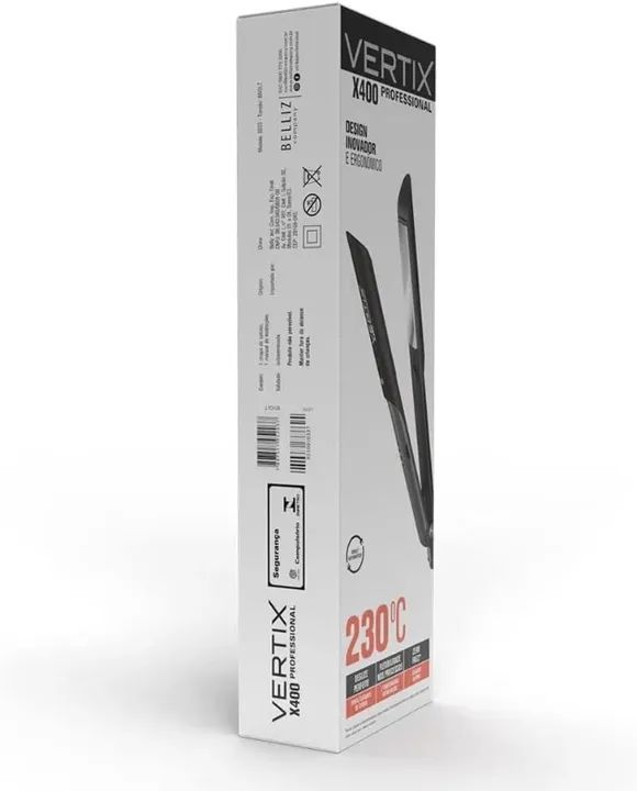 VERTIX Chapa De Cabelo Profissional Bivolt Vertix Cinza - Foto 3