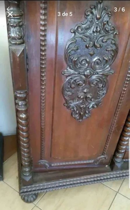 ARMÁRIO ANTIGO- FINAL DO SÉCULO 19-DÉCADA 1.890 - Foto 3