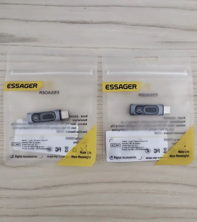 Adaptador Essager com Display Digital, USB-C 3.0, OTG, 240W - (NOVO) - Foto 4
