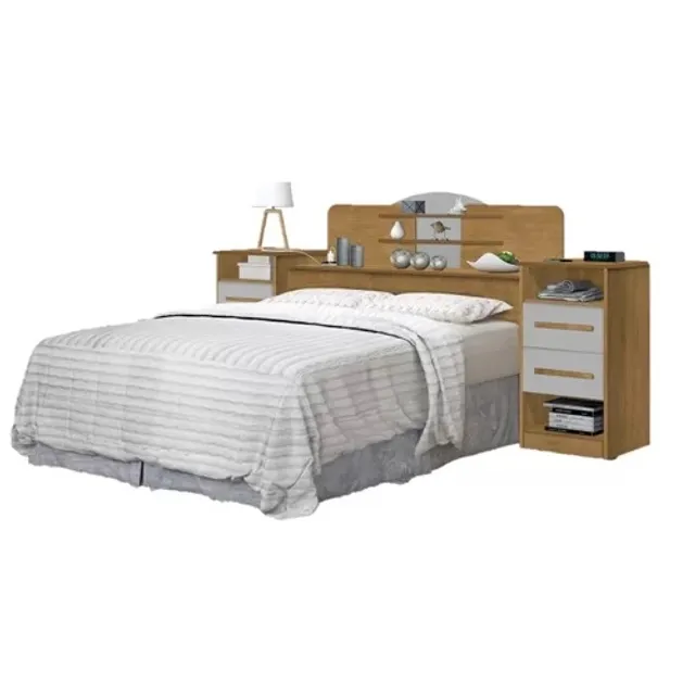 Cabeceira para cama com mesinha
