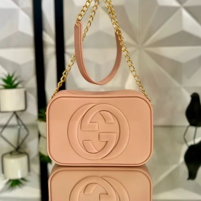 Bolsa Feminina Com Alça De Corrente De Ombro Transversal gucci - Foto 5